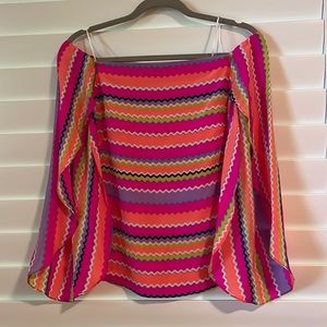 Striped Off The Shoulder Blouse